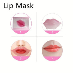 10 PCS Collagen Lip Masks Hydrating Anti Drying Brighten Lip Lines