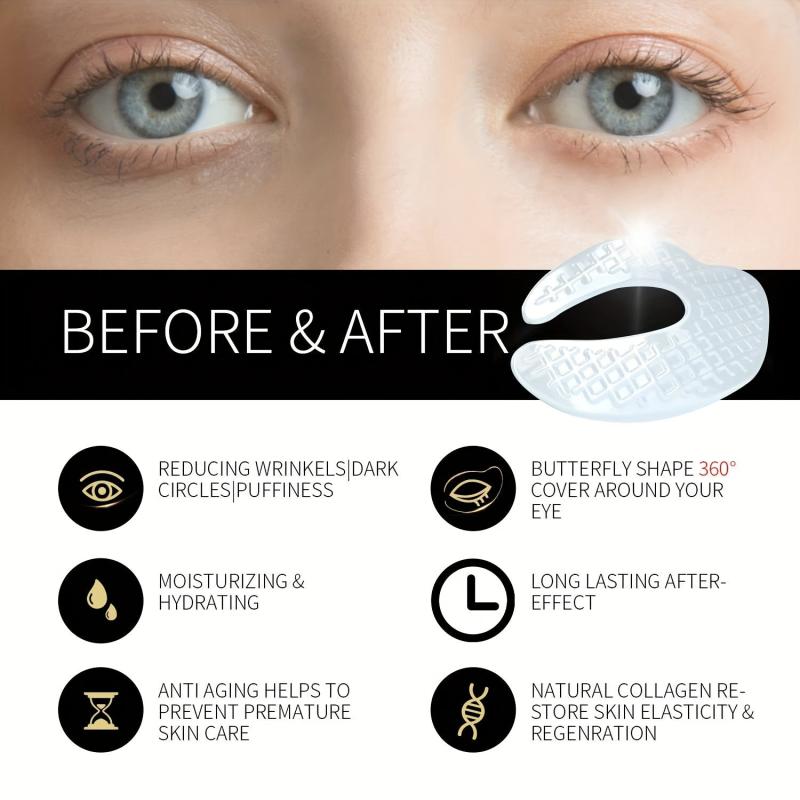 Collagen Eye Mask Reduce Eye Bags Fish Eye Pattern Butterfly Shaped Eye Patch