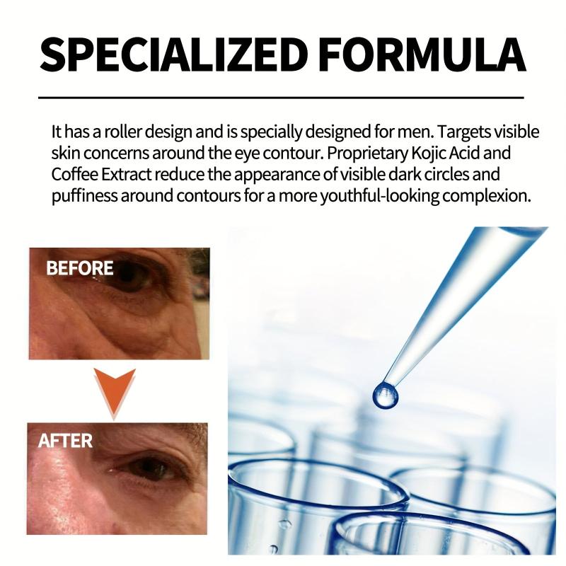 Men's Eye Roller Cream for Dark Circles & Bags 10ml