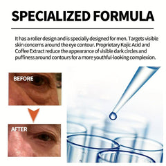 Men's Eye Roller Cream for Dark Circles & Bags 10ml