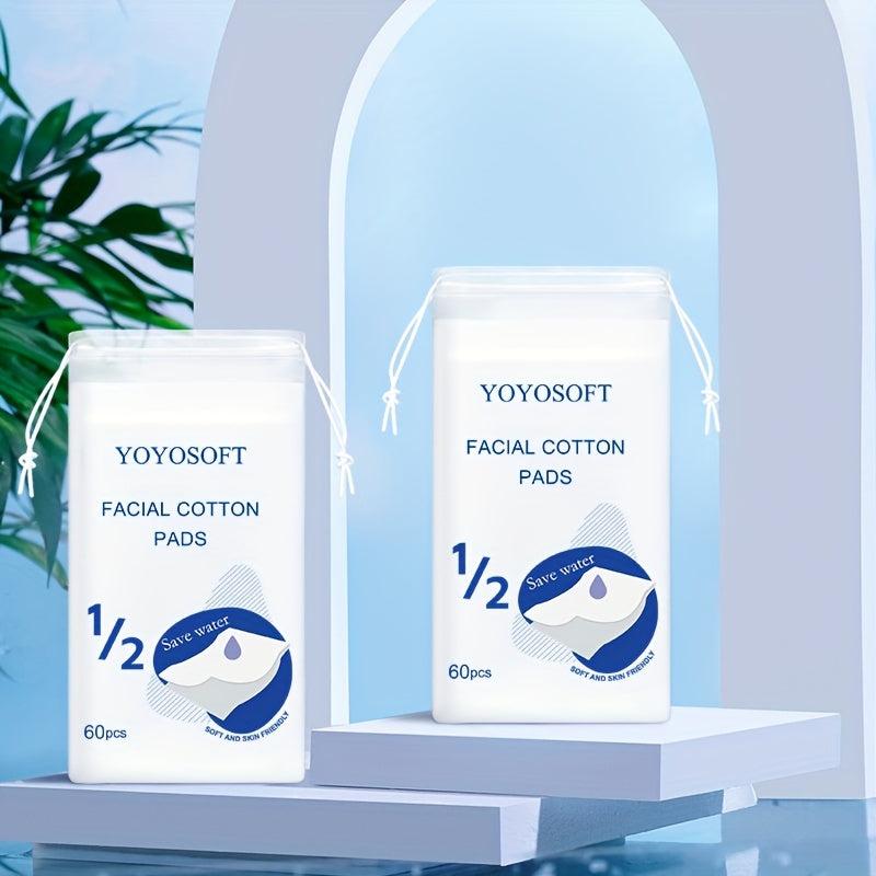 60pcs Facial Cotton Pads for Makeup Removal