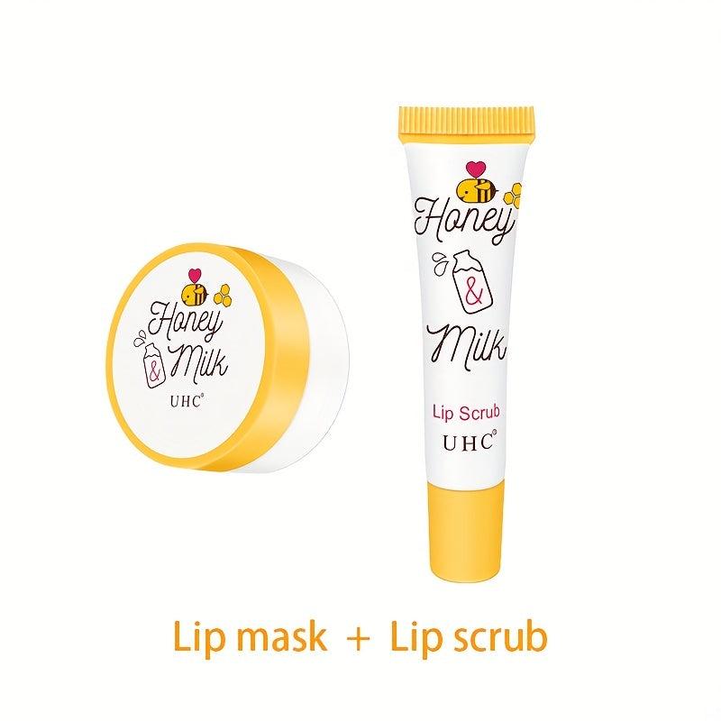 Hydrating Lip Care Set: Balm, Mask, Scrub