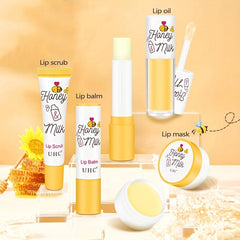 Hydrating Lip Care Set: Balm, Mask, Scrub
