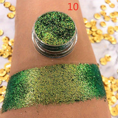 Glitter Eyeshadow Palette Chameleon Metallic Eyeshadow Palette Powder Pigment