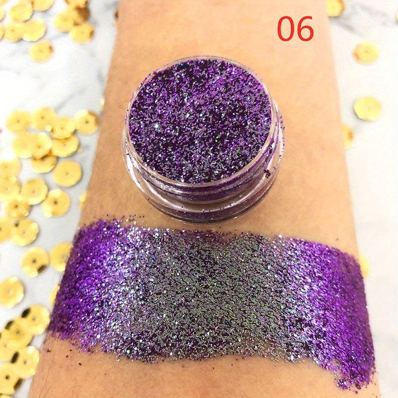 Glitter Eyeshadow Palette Chameleon Metallic Eyeshadow Palette Powder Pigment