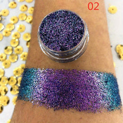 Glitter Eyeshadow Palette Chameleon Metallic Eyeshadow Palette Powder Pigment