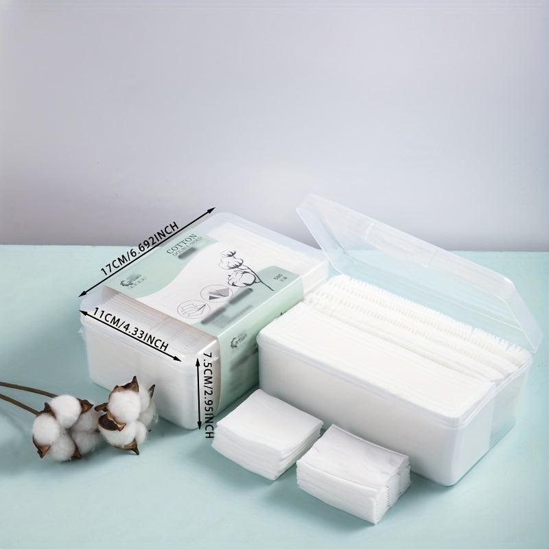 158pcs Cotton Pads Facial Eye Makeup Remover Natural Square Cotton Puff
