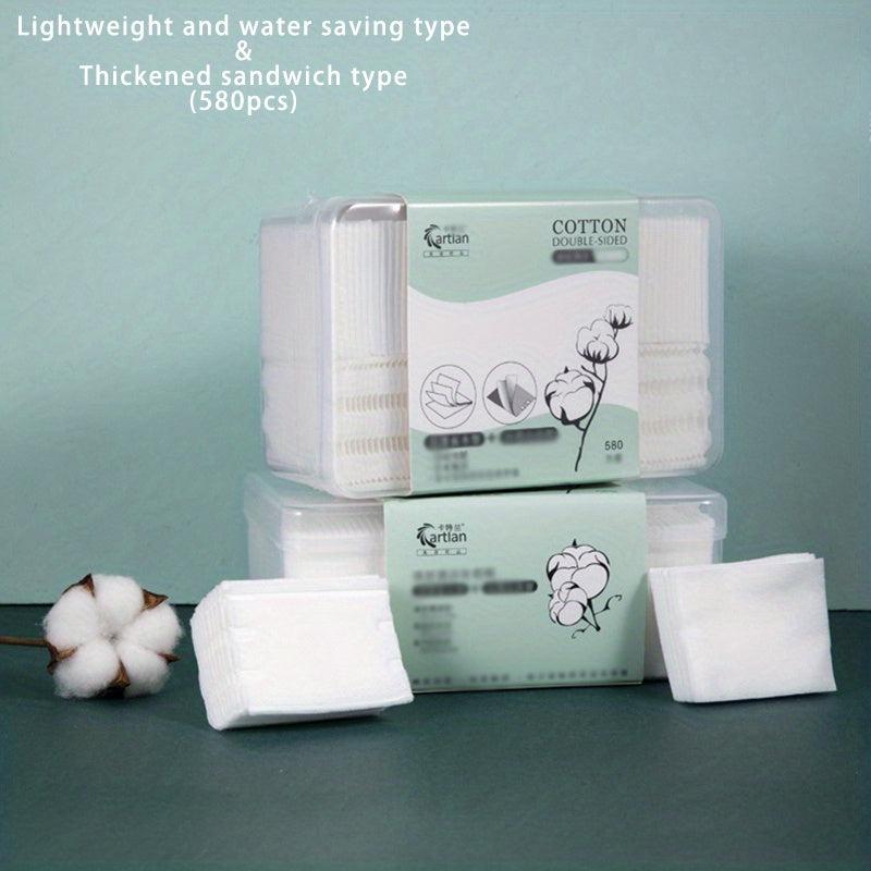 158pcs Cotton Pads Facial Eye Makeup Remover Natural Square Cotton Puff