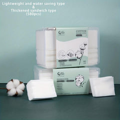158pcs Cotton Pads Facial Eye Makeup Remover Natural Square Cotton Puff