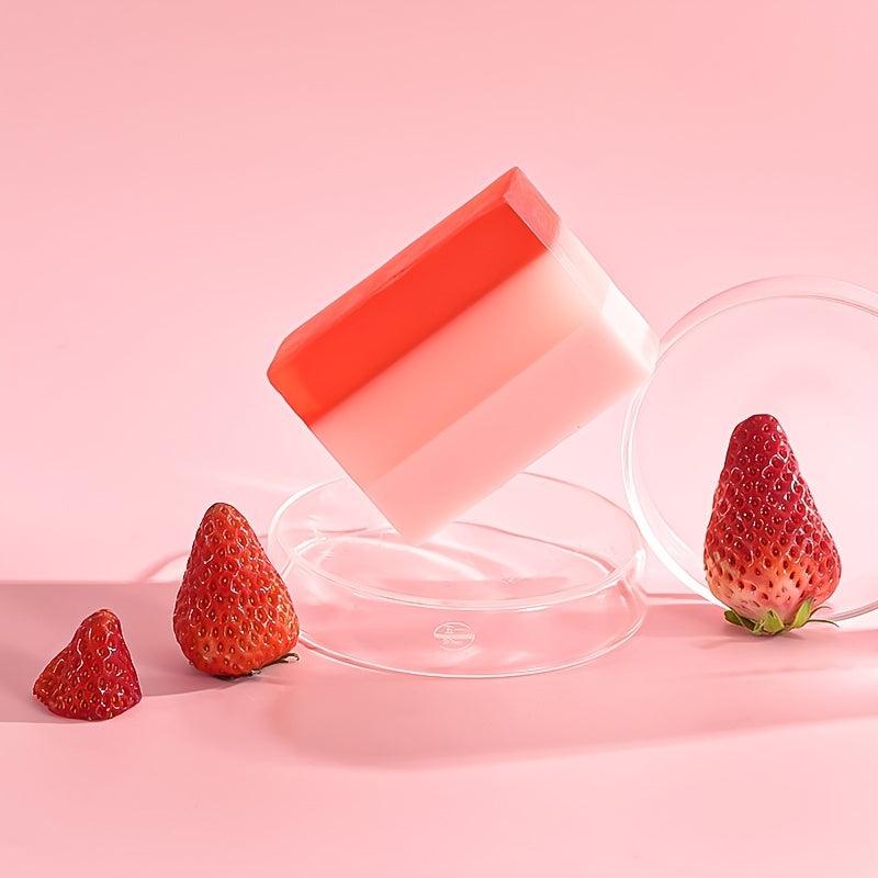 Organic Strawberry Soap for Face and Body, Men and Women