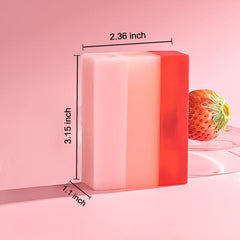 Organic Strawberry Soap for Face and Body, Men and Women