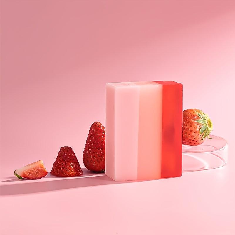 Organic Strawberry Soap for Face and Body, Men and Women