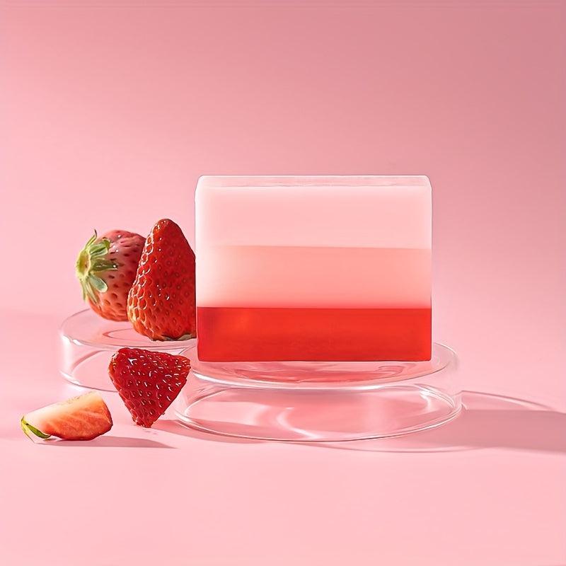 Organic Strawberry Soap for Face and Body, Men and Women