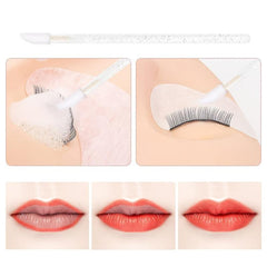 Disposable Flocked Lip Brush Stick Portable Lipstick Brush