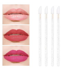 Disposable Flocked Lip Brush Stick Portable Lipstick Brush