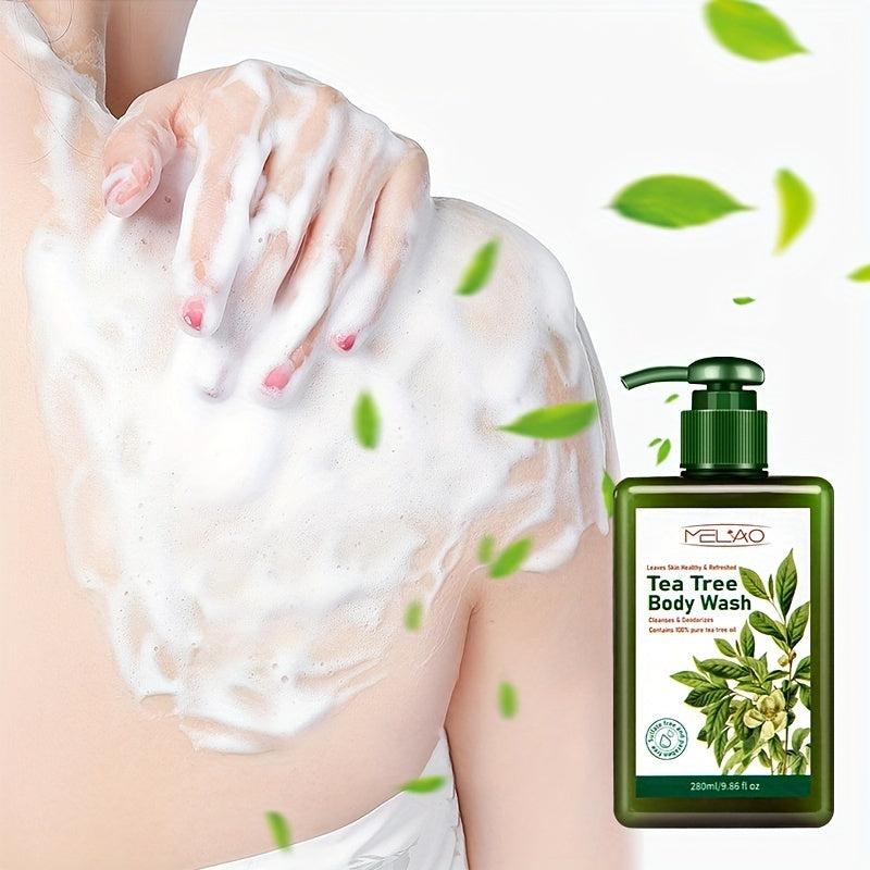 Tea Tree Body Wash For Men & Women - Fights Body Odor & Acne