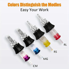 Disposable Tattoo Cartridge Needles Round Liner for Artists and Beginners