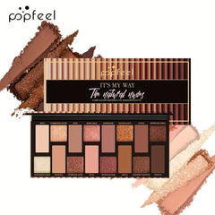 16 Colors Eyeshadow Palette Shimmer Matte Pearly Finish