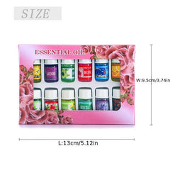 12pcs Natural Plant Aroma Essential for Aromatherapy Diffusers Massage