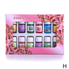 12pcs Natural Plant Aroma Essential for Aromatherapy Diffusers Massage