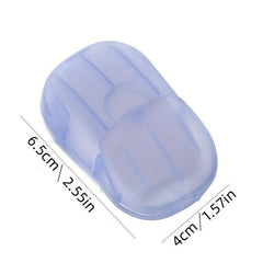 Travel Disposable Soap Slices Box Soap Paper Portable Hand Washing Tablets