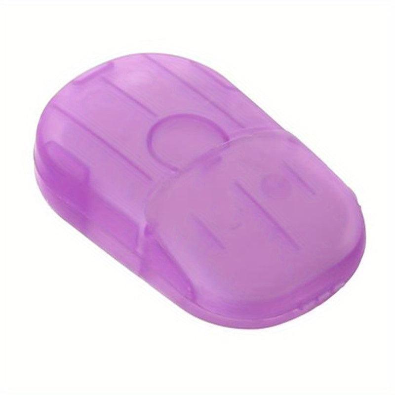 Travel Disposable Soap Slices Box Soap Paper Portable Hand Washing Tablets