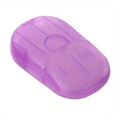 Travel Disposable Soap Slices Box Soap Paper Portable Hand Washing Tablets