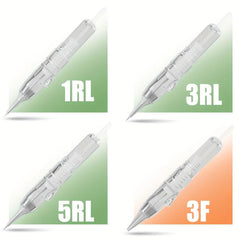 10pcs Disposable Tattoo Cartridge Needles Standard Round Liner for Artists