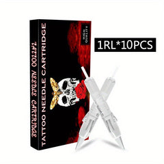10pcs Disposable Tattoo Cartridge Needles Standard Round Liner for Artists