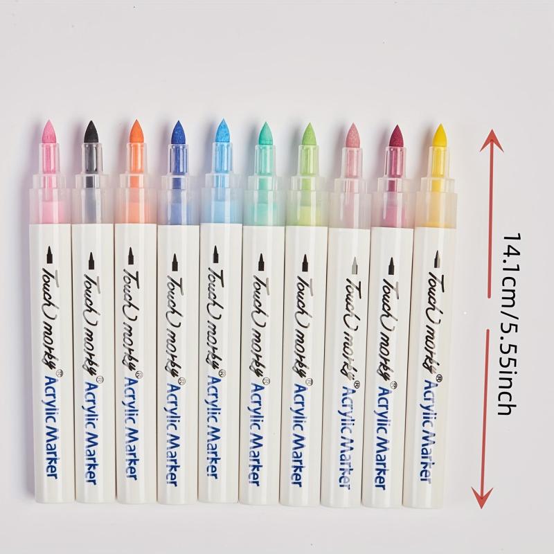 Temporary Tattoo Markers Set with 10 Colors & 124 Stencil Kit