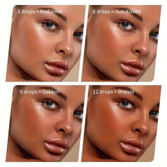 3pcs 30ml Tanning Serum Wheat Skin Hydrating Sunbathing Self Tanning Serum