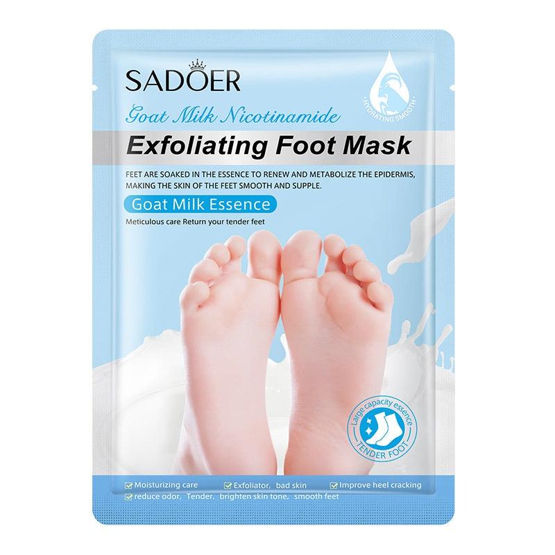 Goat Milk Essence Exfoliating Foot Mask - Soft Feet Solution