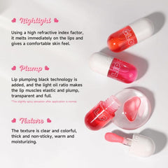 Ginger Lip Plumping Lip Gloss Hydrating Moisturizing Lip Glaze