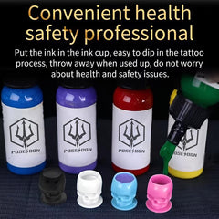 200pcs Tattoo Ink Cups Pigment Ink Caps Ink Holder Plastic