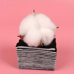 175/350pcs Bamboo Charcoal Makeup Pads Natural Square Puff