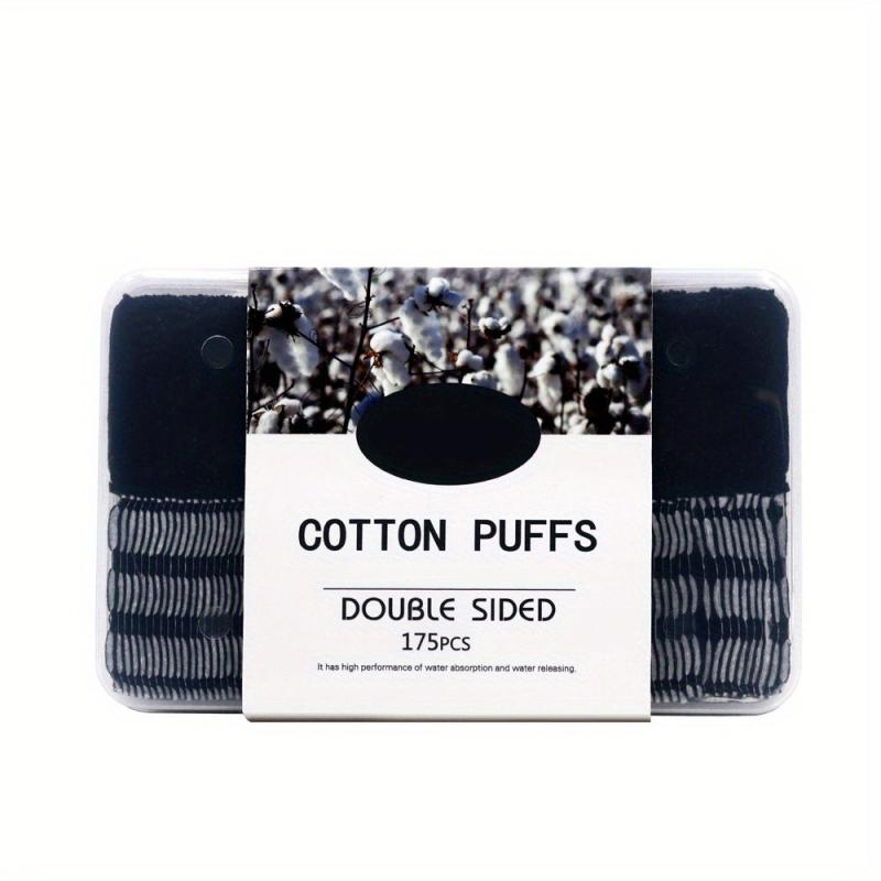 175/350pcs Bamboo Charcoal Makeup Pads Natural Square Puff
