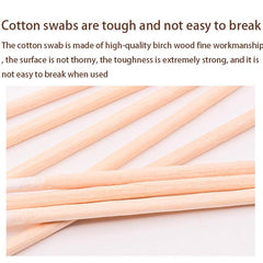 100pcs Microblading Cotton Swabs Disposable Pointed Tip Swabs