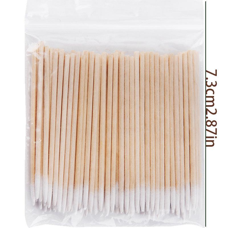 100pcs Microblading Cotton Swabs Disposable Pointed Tip Swabs