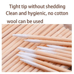 100pcs Microblading Cotton Swabs Disposable Pointed Tip Swabs