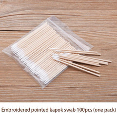 100pcs Microblading Cotton Swabs Disposable Pointed Tip Swabs