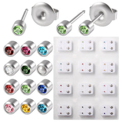 Painless Piercing Gun Kit with Birthstone Earring Studs
