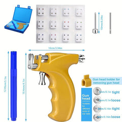 Painless Piercing Gun Kit with Birthstone Earring Studs