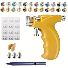 Painless Piercing Gun Kit with Birthstone Earring Studs