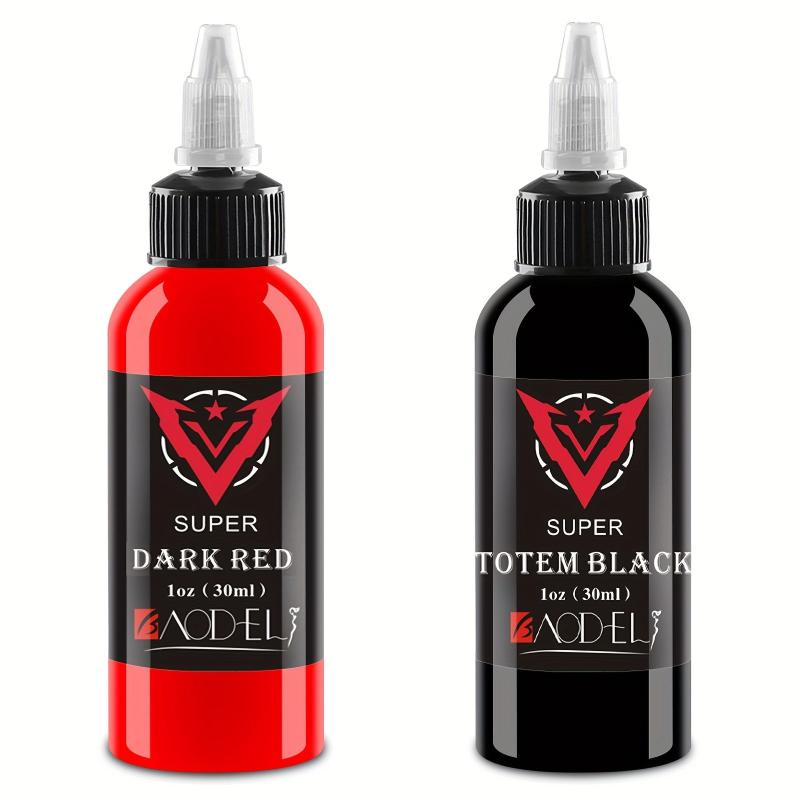 2pcs Tattoo Ink 2 Colors Of Pigment 30ml Red Tattoo Set Professional