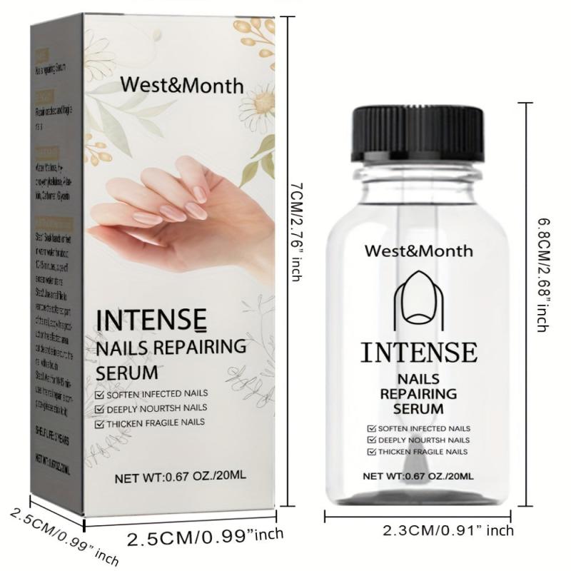 Nail Repair Essence Liquid Hand Foot Grey Soft Yellowing Thickening Shining