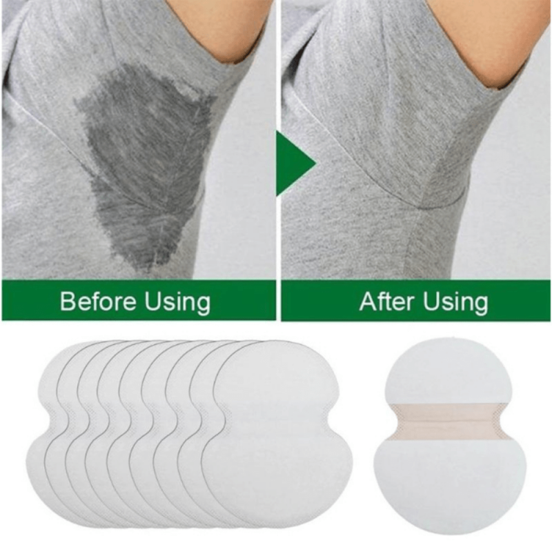 12Pairs Underarm Sweat Pads Armpit Guards Absorbant Deodorant Pad