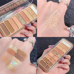 Long Lasting Pearly Eyeshadow Shimmer Matte Finish Makeup