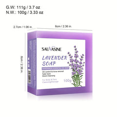 100g Lavender Soap Facial Cleansing Soap Body Wash Soap