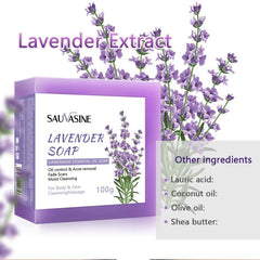 100g Lavender Soap Facial Cleansing Soap Body Wash Soap