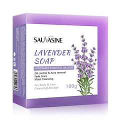 100g Lavender Soap Facial Cleansing Soap Body Wash Soap
